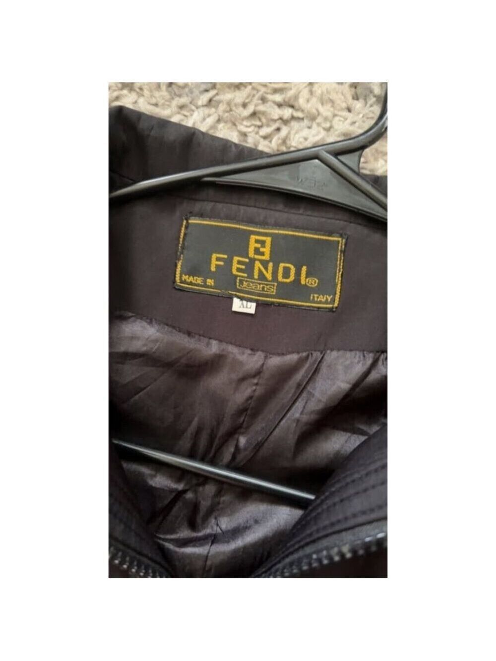 Vtg Fendi fancy black lightweight jacket - Picture 2 of 5